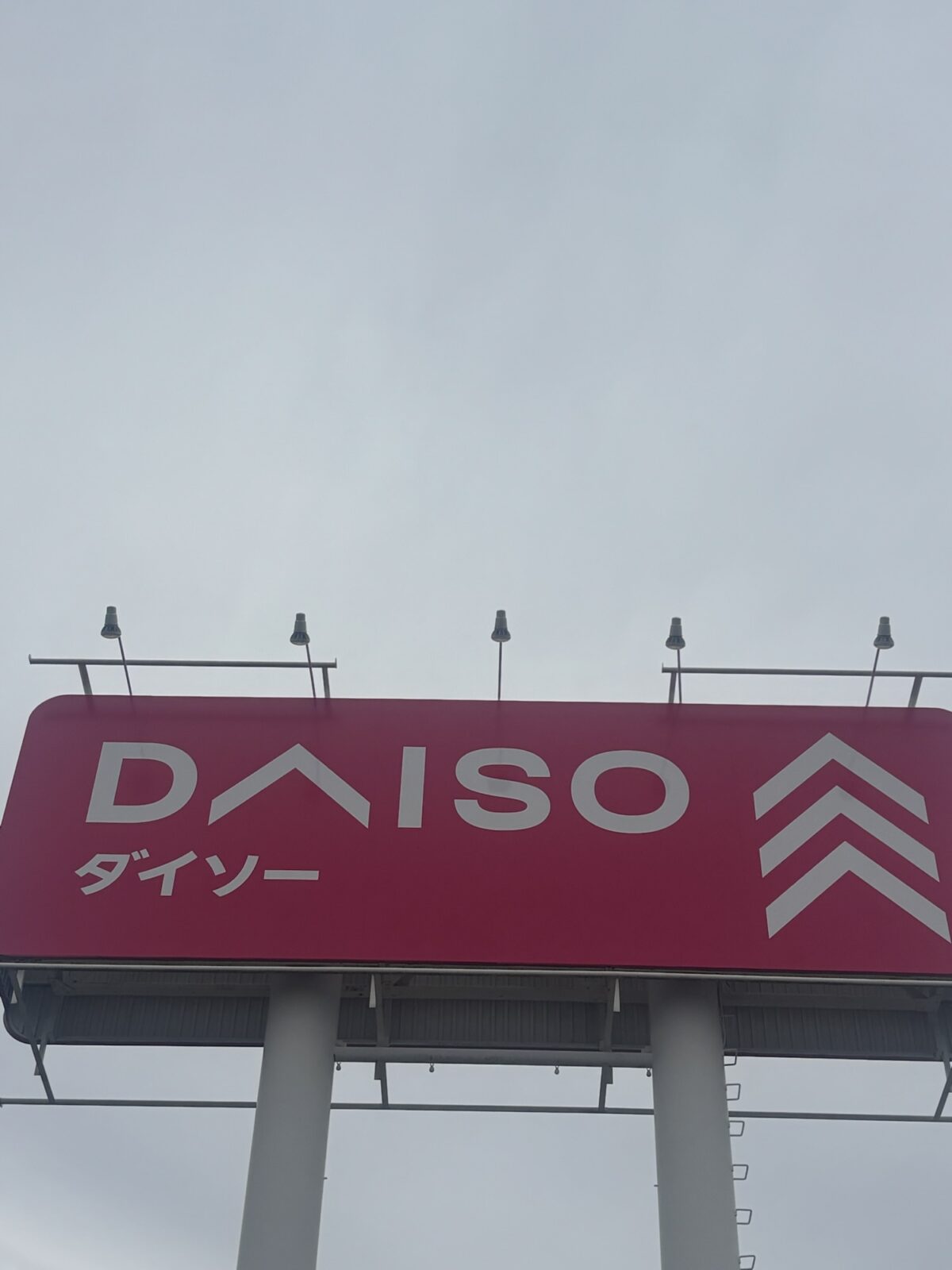 ダイソー外観 看板アップ 黒豆茶調査